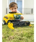 Brinquedo Trator Colheitadeira Fazendeiro Carrinho Cor Verde