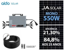 Gerador De Energia Solar Nep Micro Inversor Laje Solar Group Nep Microinversor Gf 11,00kwp Ja Deep Blue Mono 550w Nep 2kw 2mppt Mono