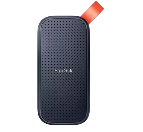 SSD Externo Portátil Sandisk, 1TB, USB, Leitura: 800MB/s, Preto e Laranja - SDSSDE30-1T00-G26
