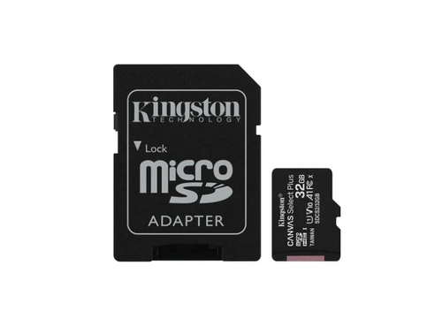 Cartão de Memória Kingston Canvas, MicroSD 32GB, Classe 10 com Adaptador