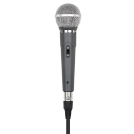 Microfone Com Fio Profissional Ls58 Chumbo, Acompanha Cabo de 5 Metros