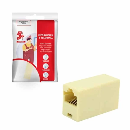 Emenda P/ Rj-45 - Cat5 8x8 - Simples (pct C/ 10)