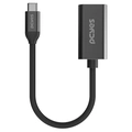 Cabo Usb Tipo-c para Hdmi Fêmea 2.1 8k/60hz - Preto - 15cm - Nylon - Pucm-15p