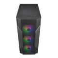 Gabinete Gamer Cougar MX110 RGB, Mid-Tower, Janela Lateral, 4 Fans RGB, Preto + Fonte Atlas 650W Bronze - 392BD20.0002