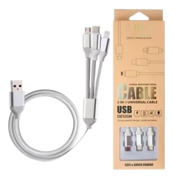 Cabo multiplo universal - 3-IN-1