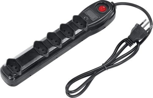 Filtro de Linha 5 Tomadas Pp 0,75mm Comprimento 1mt