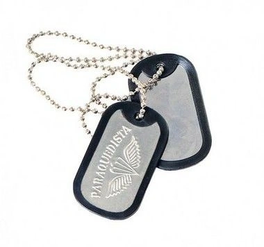 Plaqueta de Identificação Dog Tag (Paraquedista)