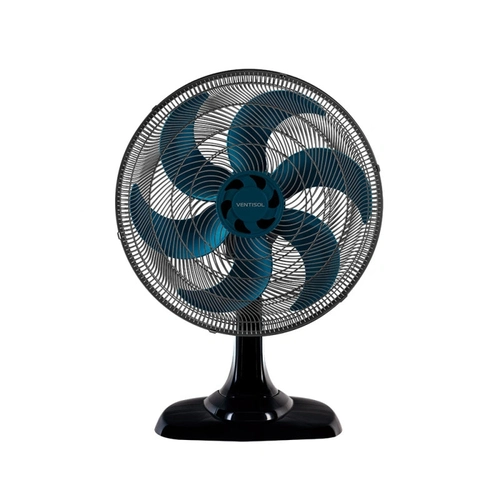 Ventilador Osc Mesa Turbo 6 50cm 6 Pás - 127v - Preto/azul