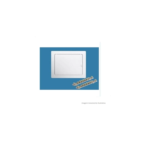 Quadro De Distribuicao Embutir 6/8 Disjuntores Fame com Barramento