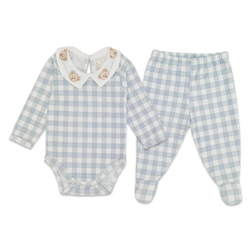 Conjunto Body Manga Longa Gola e Mijão Suedine Masculino – Urso Provençal