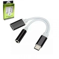 Adaptador Type C Macho+1 P/ Type C Fêmea Com Saída P2 - Xc-adp-16