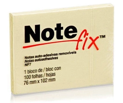 NOTEFIX 76X102MM 100 FLS AMARELO