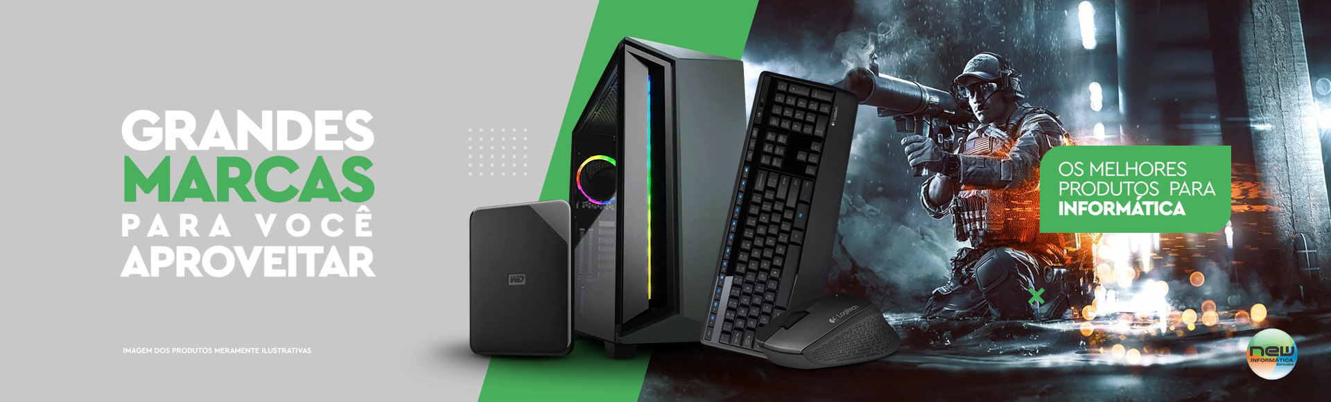 Grandes Marcas para Você Aproveitar - Os melhores produtos para informática.