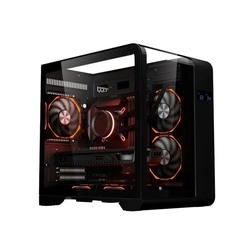 Gabinete Gamer K-Mex Aquario CG-48KI Cyberpunk Preto - CG48KIRH001CB0X