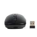 Mouse Sem Fio, Recarregável, Dual Mode, M-BT60BK Preto C3Tech - Bluetooth