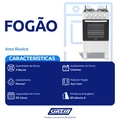 Fogao 4b Realce Ares S/acend - 1202