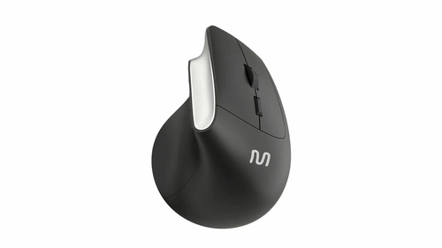 Mouse Sem Fio Vertical, Clique Silencioso, 1600dpi, Preto, Multi - MO384