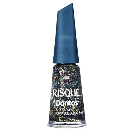Esmalte Glitter Risqué Doritos Ousadia Na Ponta Dos Dedos 8ml