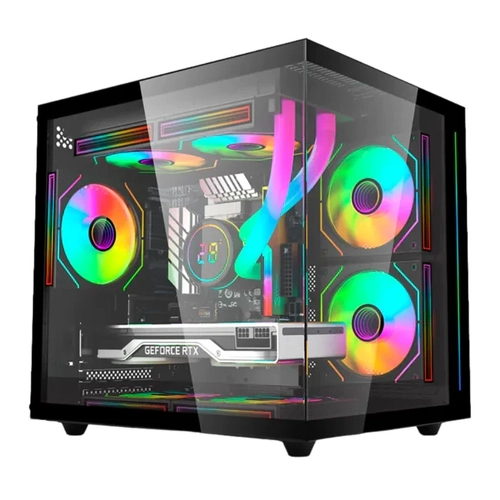Gabinete Sem Fonte C3tech Gaming Aquarius Mt-g810bk  - Preto