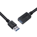 Cabo Extensor Usb a 3.0 Macho para Usb a 3.0 Fêmea 28awg Puro Cobre  1 Metro - Puamf3-1