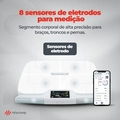 Balança Bioimpedância 55 Análises Corporais Digital e com Bluetooth V1