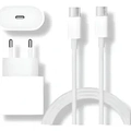CARREGADOR APPLE MU7V2ZM 35W USB-C + CABO PARA IPHONE 15 - BRANCO