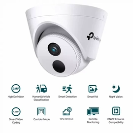Camera Ip Cftv Poe Dome Interna Turret 3mp C/ Ir Vigi C430i