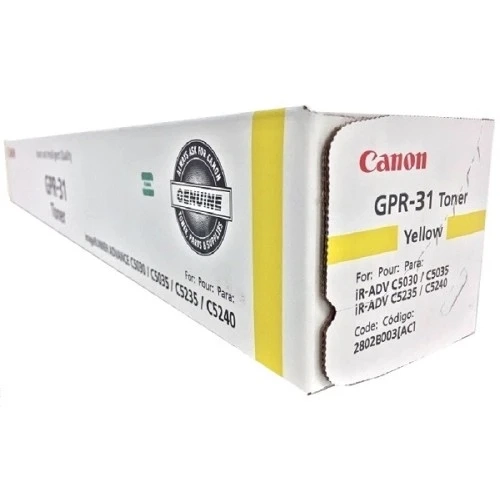 Toner Original Canon GPR-31 Amarelo 27k