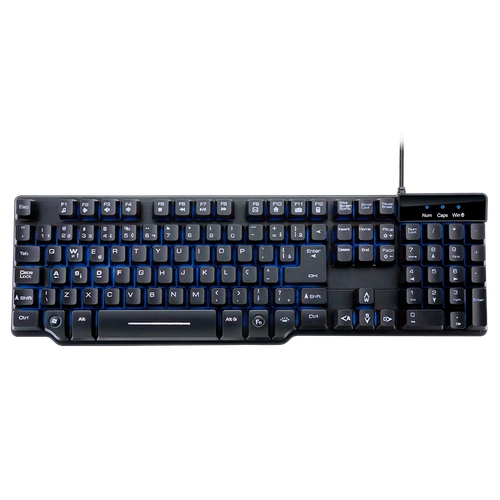 Teclado Gamer Warrior Razmig Sensibilidade Mecânica LED - TC196