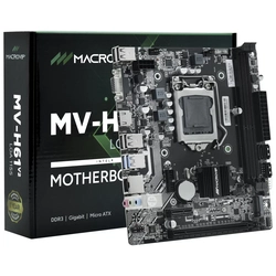 Placa Mae 1155 Intel 2ª-3ªG Ddr3 HDMI VGA MV-H61V2 Macrovip