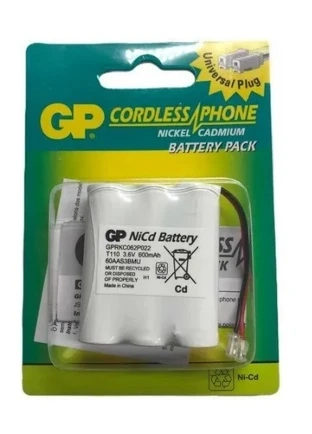 Bateria T110 GP 3.6V AA 600mAh com 1 unidades.