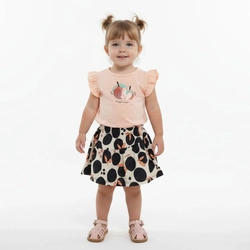 Conjunto Blusa E Short Saia Kely e Kety Hapinnes Feminino