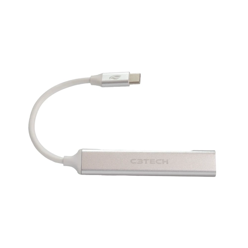 Hub C3tech USB-C Tipo-C 4 Portas - HU-C320SI