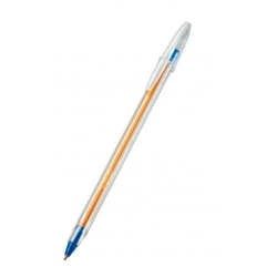 Caneta Cristal Ponta Fina 0.8mm Azul Bic