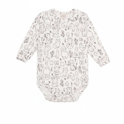 Body Manga Longa Avulso Suedine Unissex - Fazendinha