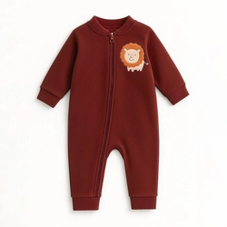 Macacão Soft Zíper Bordado Leãozinho - Masculino