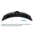Monitor Gamer Samsung Odyssey G9 49" Curvo Dqhd 144hz - Ls49fg910elxzd