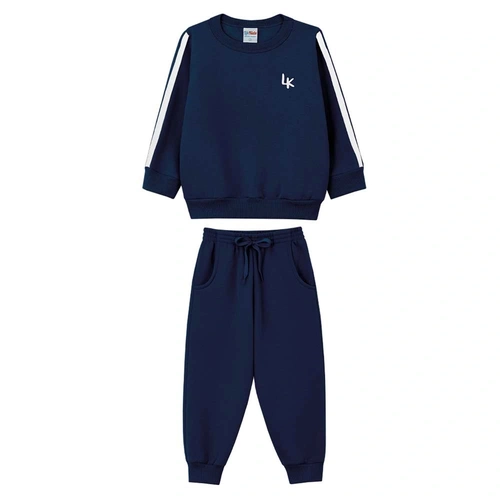 Conjunto Blusão e Calça Moletom Peluciado Lik Kids - Masculino