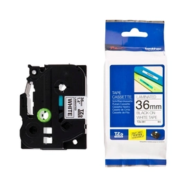 Fita Brother Preto/branco Para Rotuladores Tze261