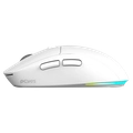 Mouse Gamer Sem Fio Pcyes Basaran Stealth White Ghost 10000 DPI RGB 6 Botões - PMGBRSTWG