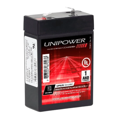Bateria Estacionaria Unipower Up628 6v 2,8ah