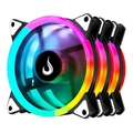 Kit Com 3 Ventoinhas Rise Mode Energy, 120mm, Argb, Preto - Fn-02-rgb-5v