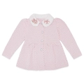 Casaco Gola Bordada com Botões Rosa Kiki Xodó - Feminino