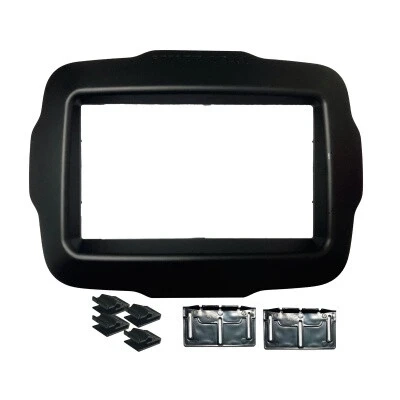 Moldura Fiamon 2 Din Jeep Renegade 15/ 19 Preta Para Mp5