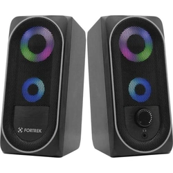 Caixa De Som Gamer Multimídia Fortrek Black Hawk Rgb Preta