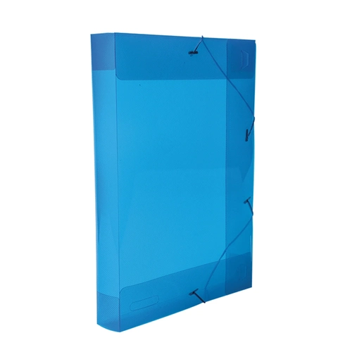 Pasta Aba Elástico Azul Ofício Lombo 4cm Dello