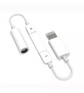 Adaptador iPhone Lightning para P2 3.5mm Branco