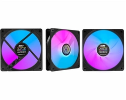 Kit Cooler Fan K-MEX ARGB AALA, 3x120mm, controladora + controle - AALAK136APPCB0X