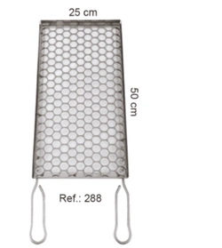 Grelha Tela Moeda Inox 25 x 50