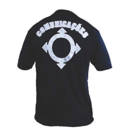Camiseta Estampada Comunicações (Preta) G